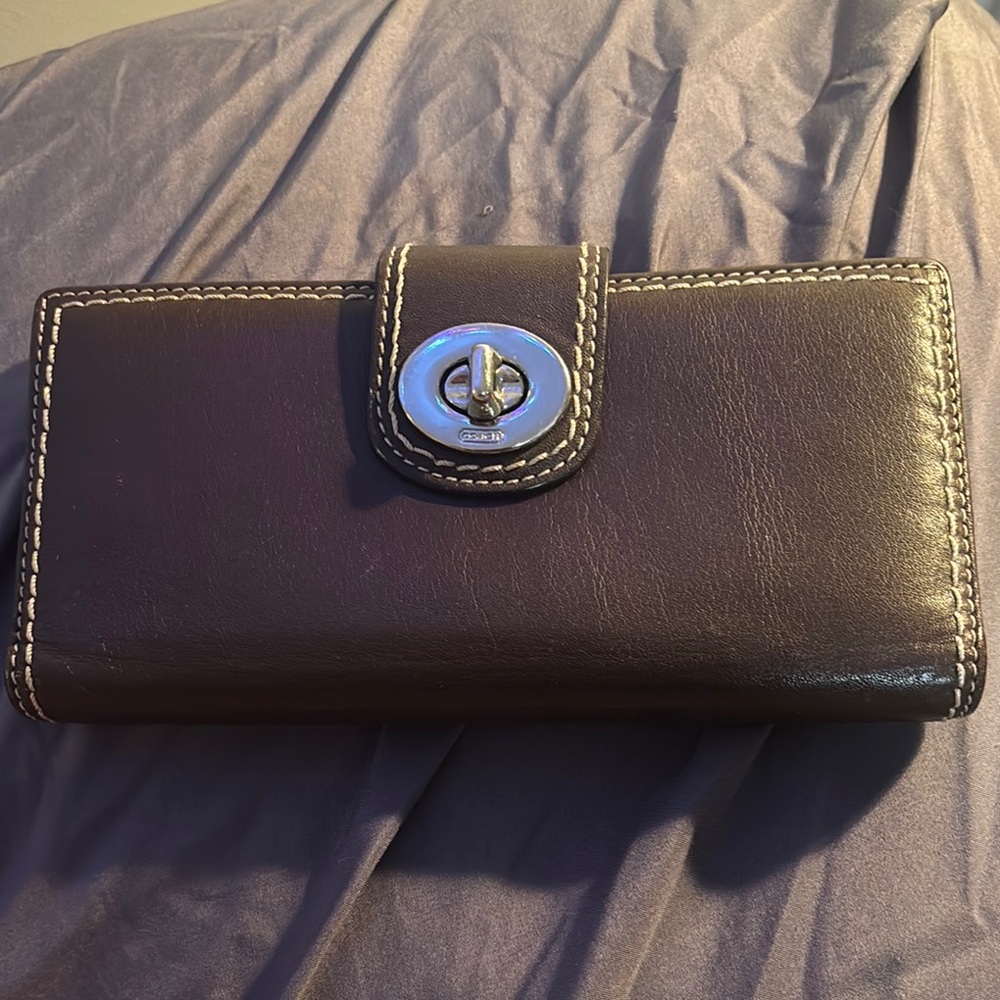 Coach Brown Leather Wallet
